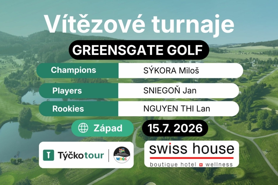 Vítězové turnaje - blog Greensgate