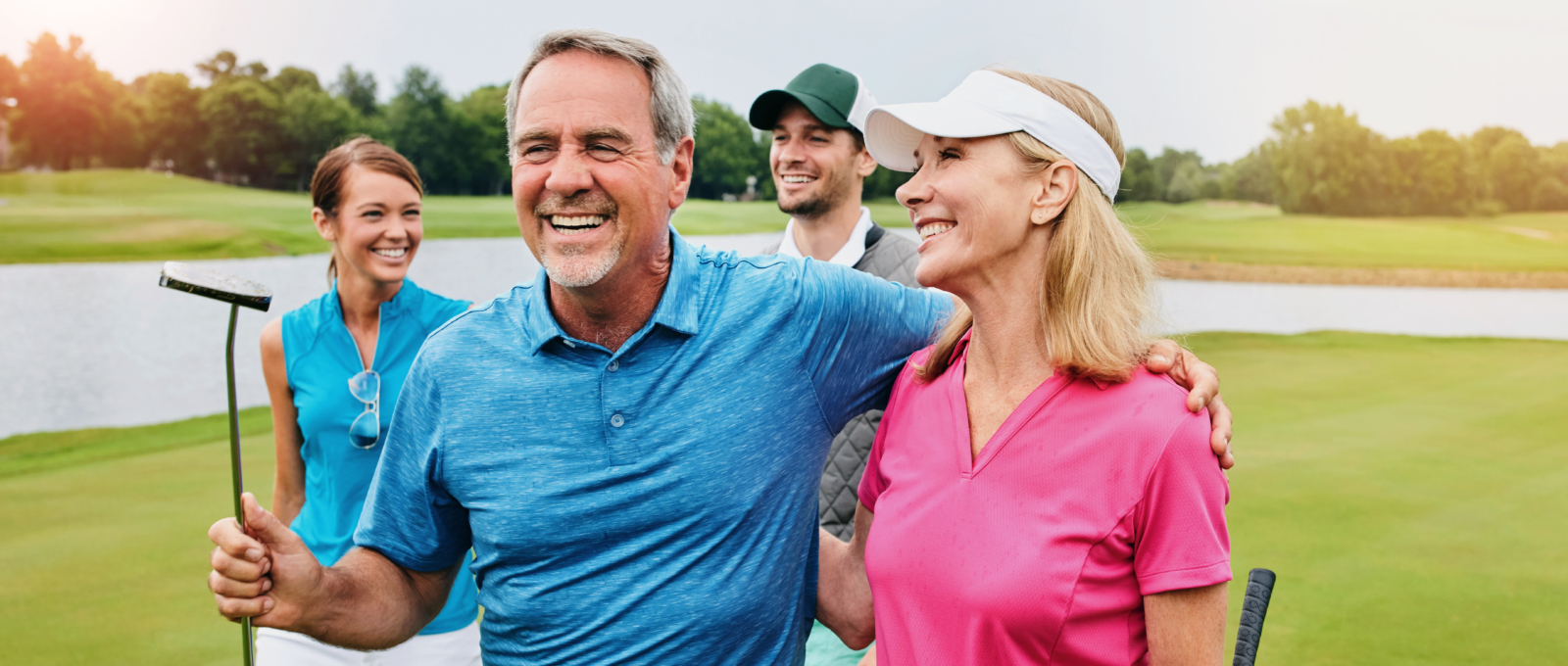 Family,,Happy,People,And,Outdoor,For,Golf,Sport,,Physical,Activity